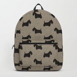 Scottish Terrier | Black Scottie Dog Silhouette Backpack