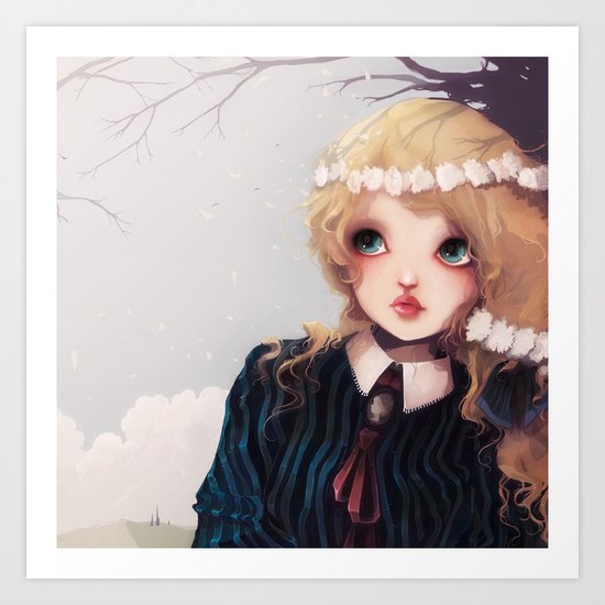 Quelque part... Art Print