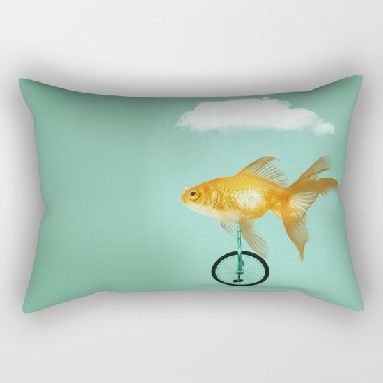 unicyle goldfish III Rectangular Pillow