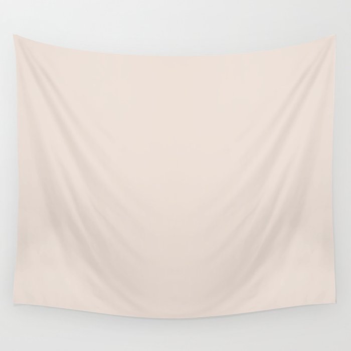 Cream Off White Solid Color Pairs PPG Sablewood PPG1068-2 - All One Single Shade Hue Colour Wall Tapestry