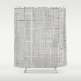 Cross Hatch (Compliments Seeing Spots) Shower Curtain