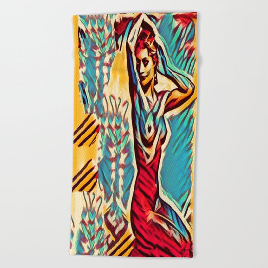 Away From The Past Beach Towel