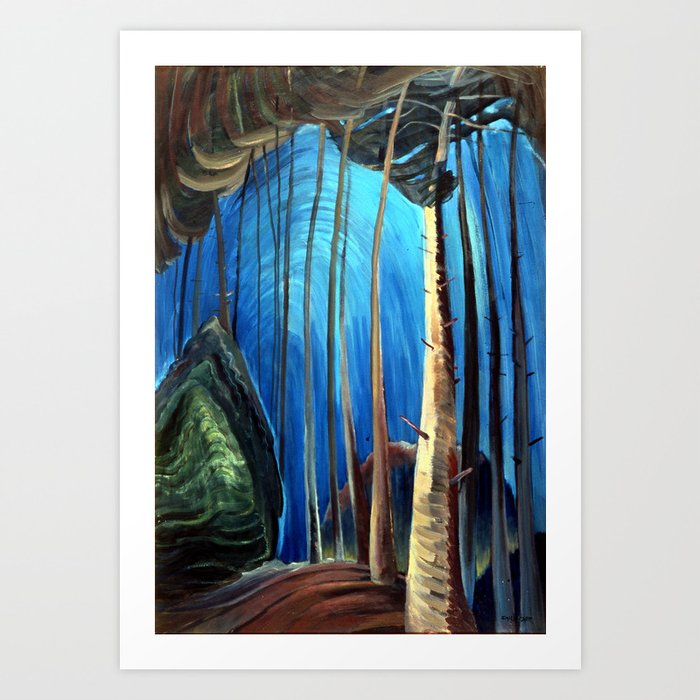Emily Carr - Blue Sky - Canada, Canadian Oil Painting - Group of Seven Art Print