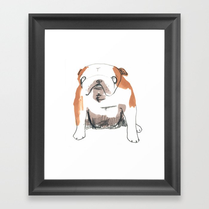 Bulldog Framed Art Print