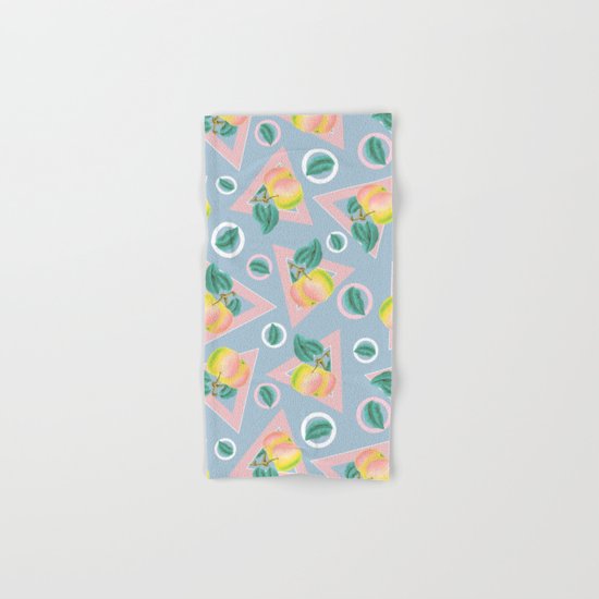 Geometric and Apple Pattern Hand & Bath Towel