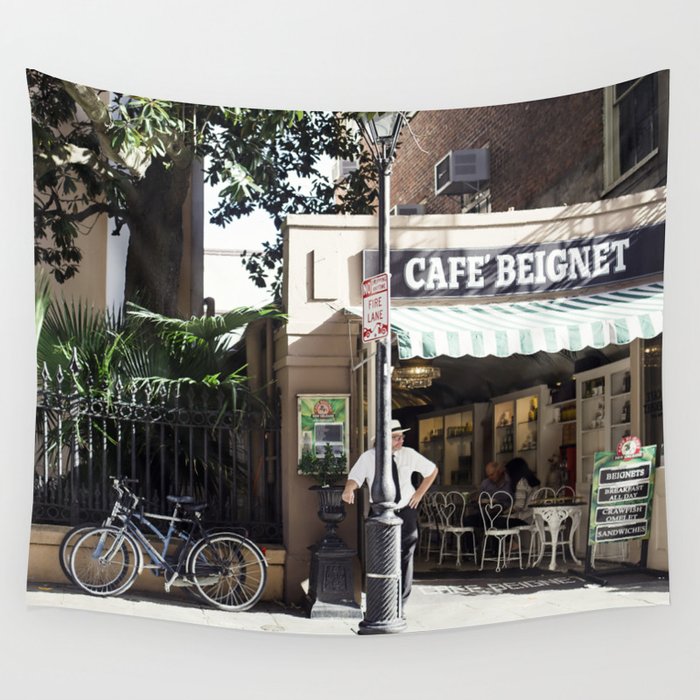 New Orleans Cafe Beignet Wall Tapestry