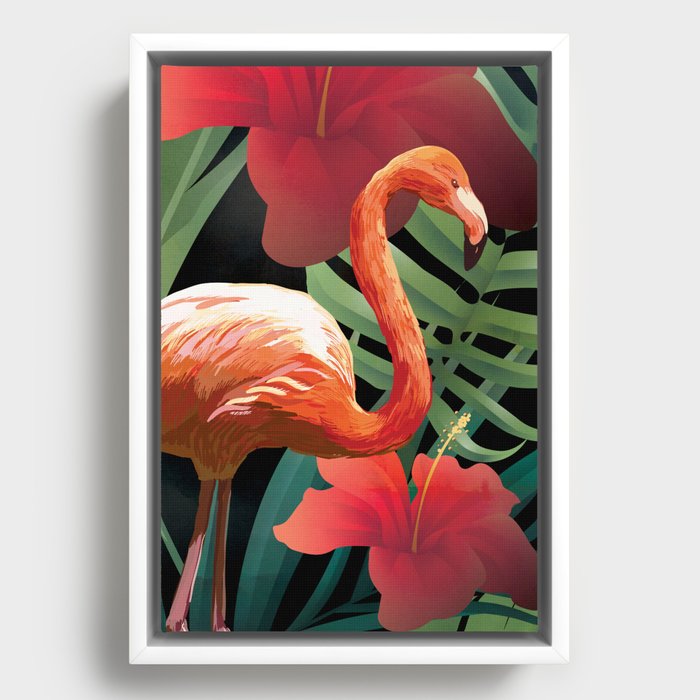 Flamingo Framed Canvas