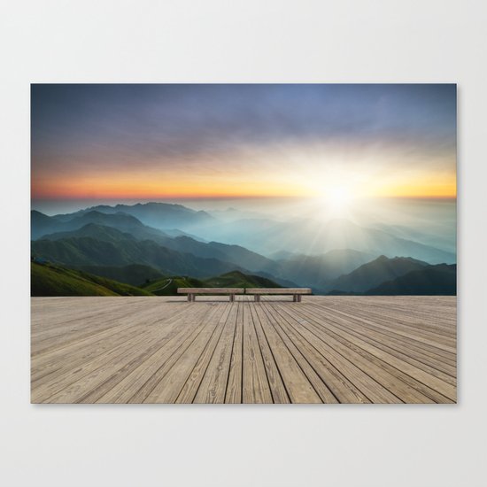 Wugong Mountain, China Canvas Print