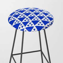 Triangles Big and Small in blue Bar Stool