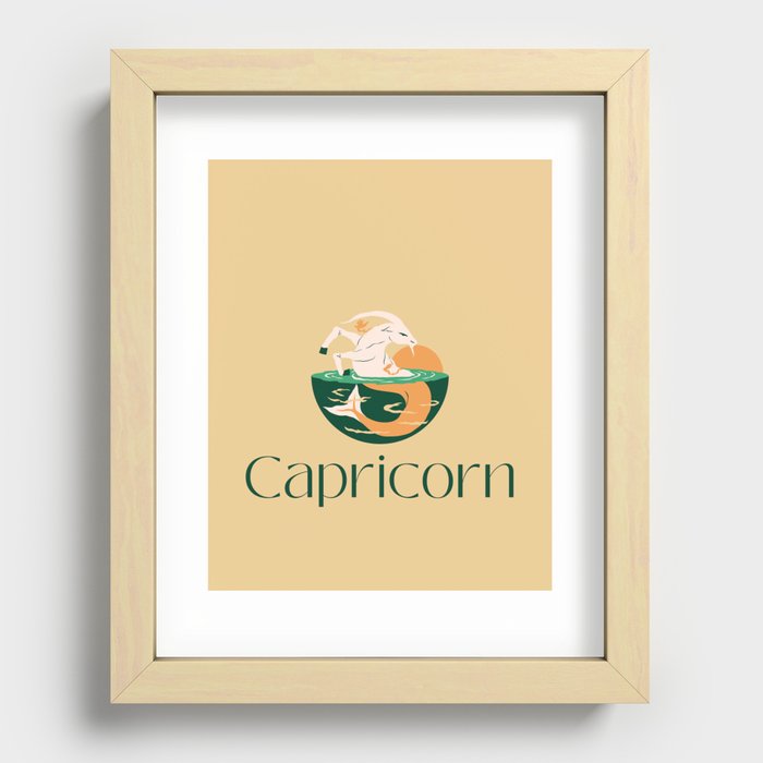 Capricorn Graphic  Recessed Framed Print
