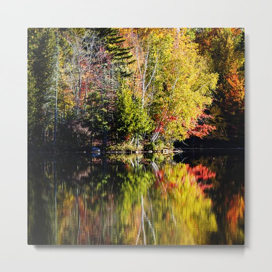 reflecting autumn Metal Print