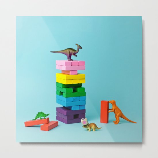 Dinosaur games Metal Print