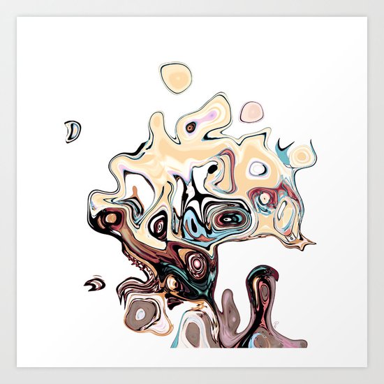 another head going grazzzyyyy Art Print
