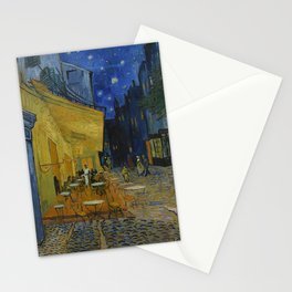 Vincent van Gogh Cafe Terrace at Night 1888 Stationery Card