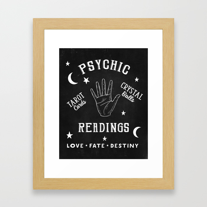 Psychic Readings Fortune Teller Art Framed Art Print By Peachandgold Society6