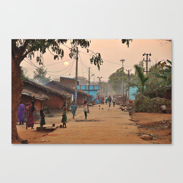 Indian village Canvas Print