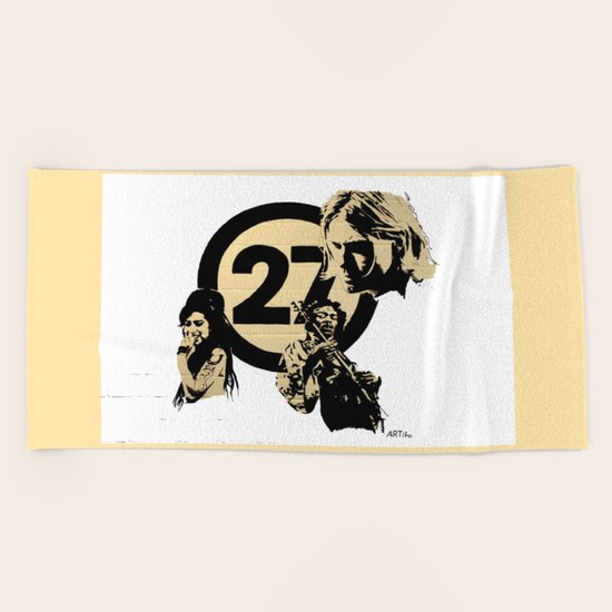 27 club Beach Towel