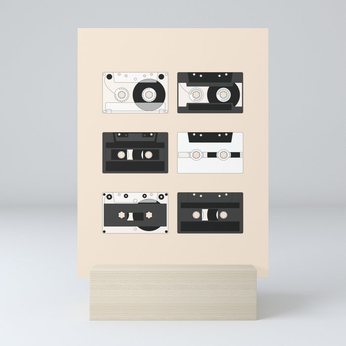Cassette Pattern #1 Mini Art Print