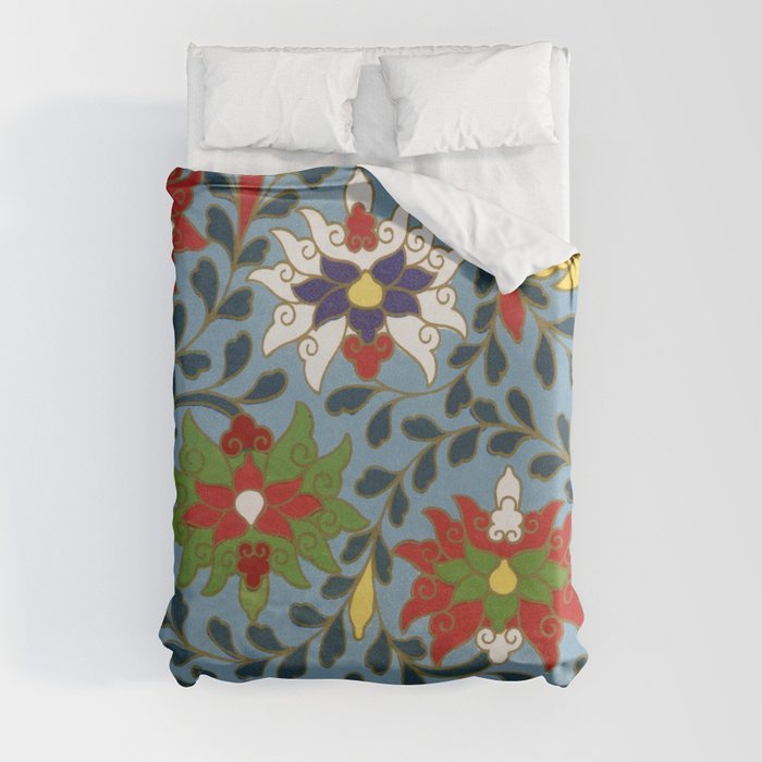 Chinese Floral Pattern 24 Duvet Cover