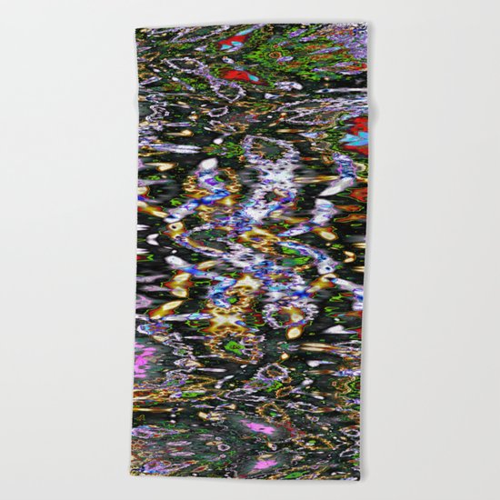 asymmetric something II Beach Towel