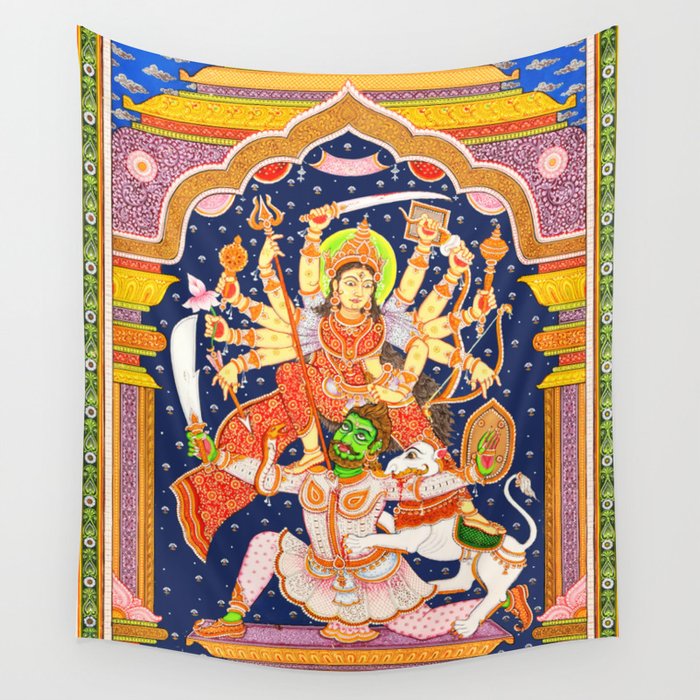 Hindu Durga 6 Wall Tapestry