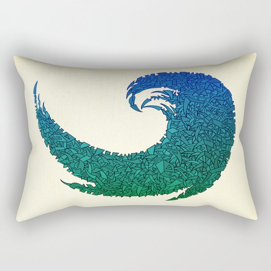 - summer wave - Rectangular Pillow