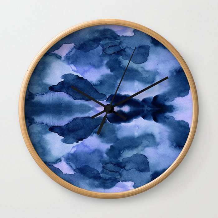 Indie blue Wall Clock