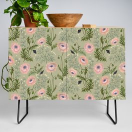 Chamomile and Poppies Credenza