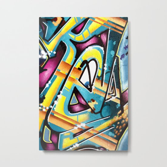 Graffiti E Metal Print