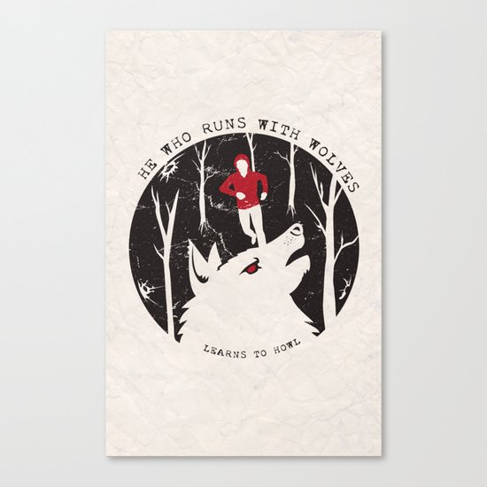 Sterek: He Who Runs With Wolves Canvas Print