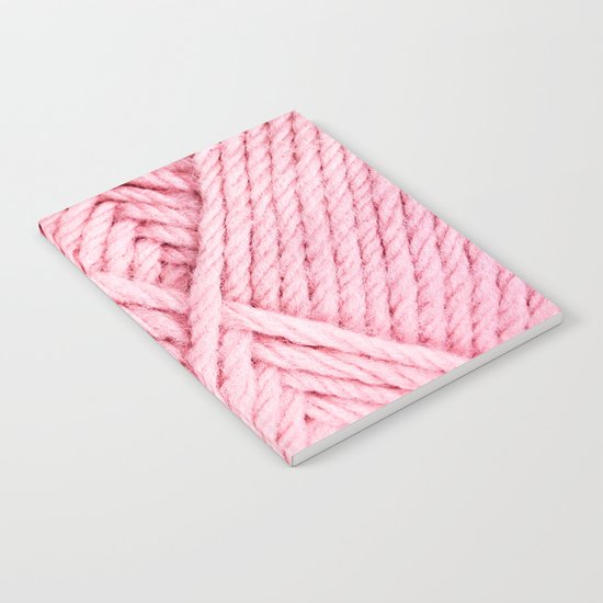 Pink Yarn Notebook