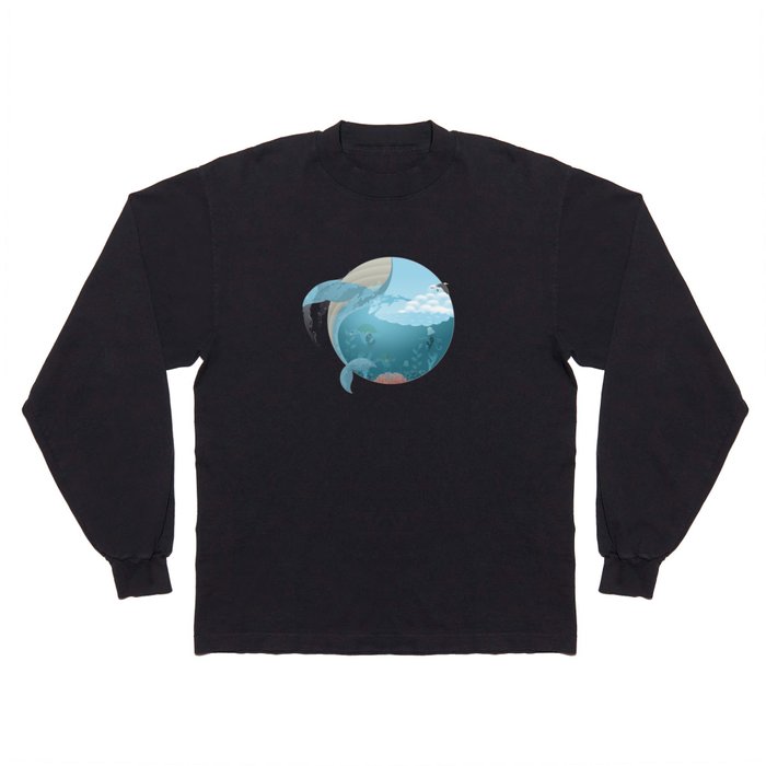 Whale Jump Long Sleeve T Shirt
