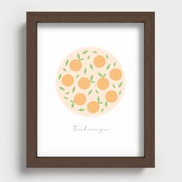 Fresh Oranges Recessed Framed Print