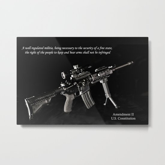 2nd Amendment Metal Print