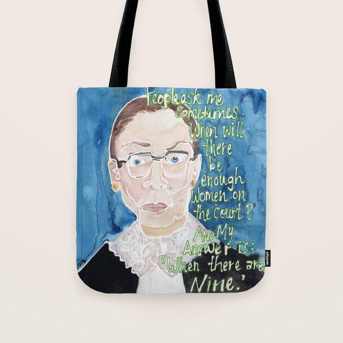 Ruth bader ginsburg tote bag Clearance