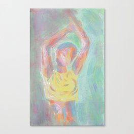 Dancing Woman in Isolation Canvas Print