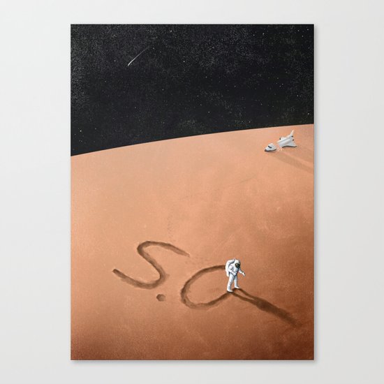 S.O.S Canvas Print