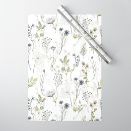 Wildflowers Meadow Botanical Flower Garden  Wrapping Paper