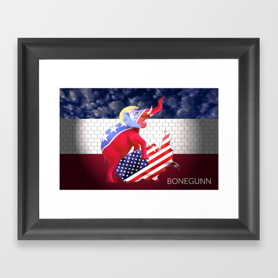Say No To Trump Framed Art Print
