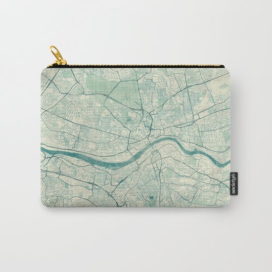 Newcastle upon Tyne Blue Vintage Carry-All Pouch