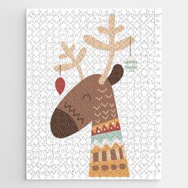 Funny Christmas Reindeer Jigsaw Puzzle