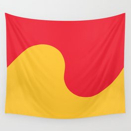 Wave Swirl Sunset Wall Tapestry