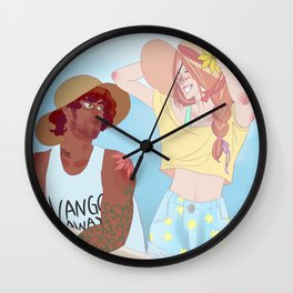 Jehan and Grantaire Wall Clock