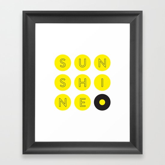 Sunshine Framed Art Print
