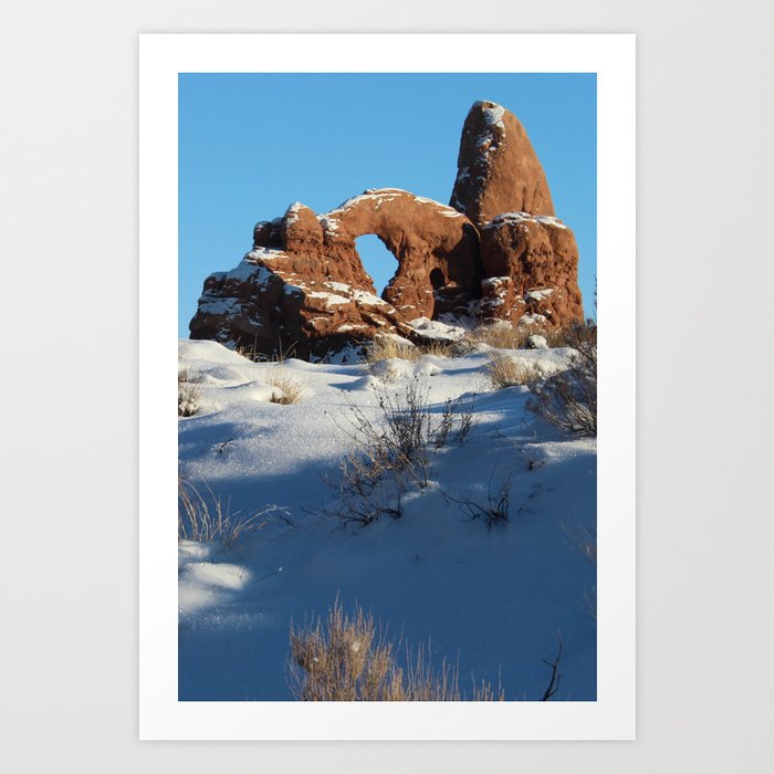 snowy turret arch arches