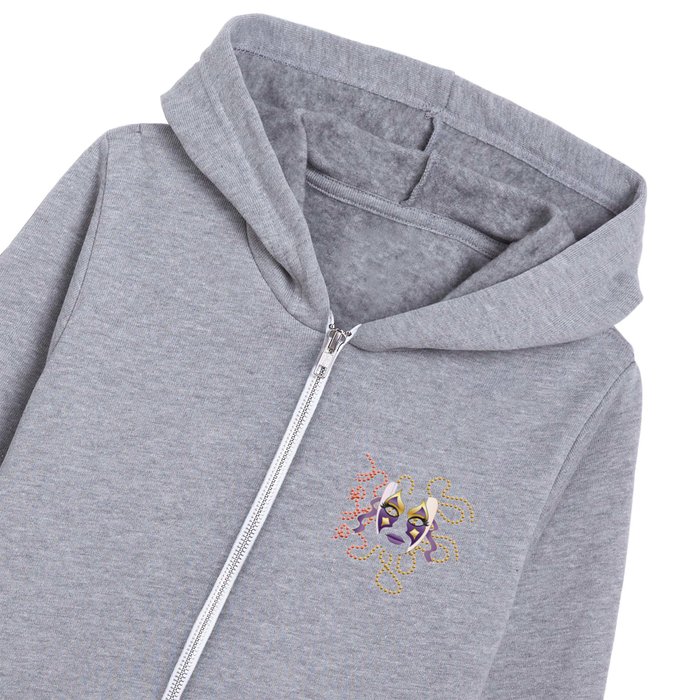 Mask on Beads 2 Kids Zip Hoodie