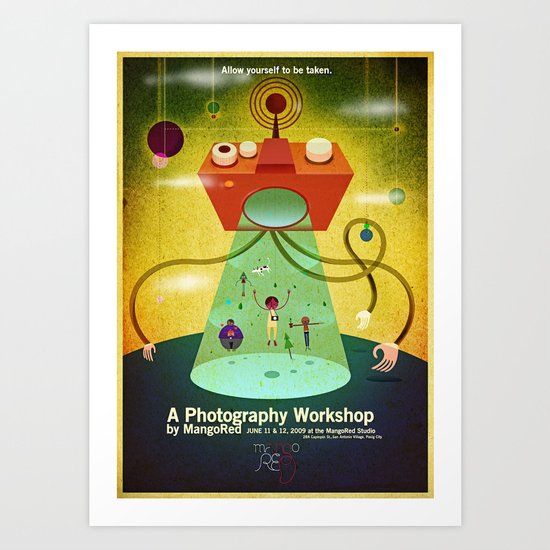 MangoRed Abduction Poster Art Print