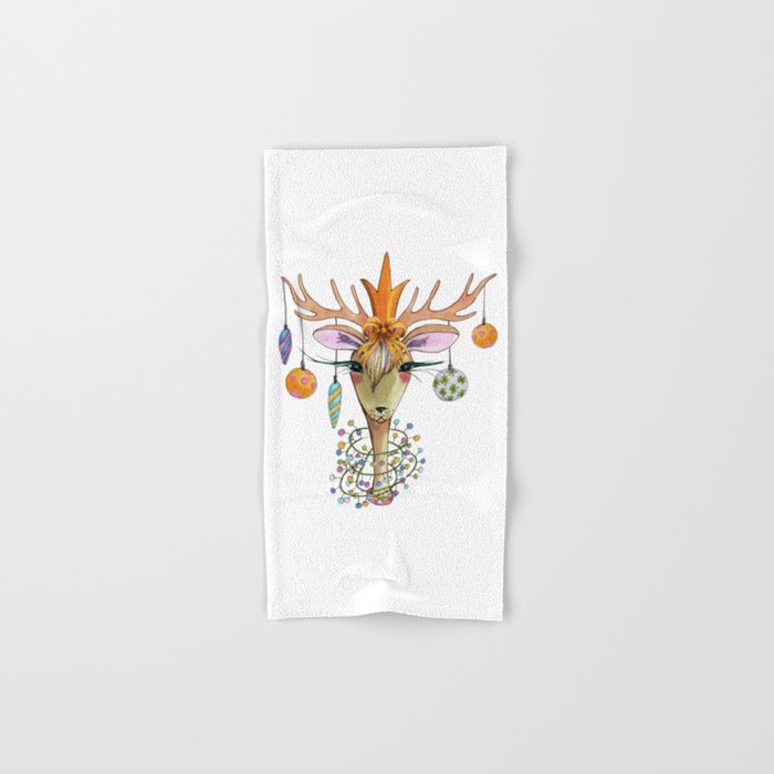 Fashion Christmas Deer 2 Hand & Bath Towel
