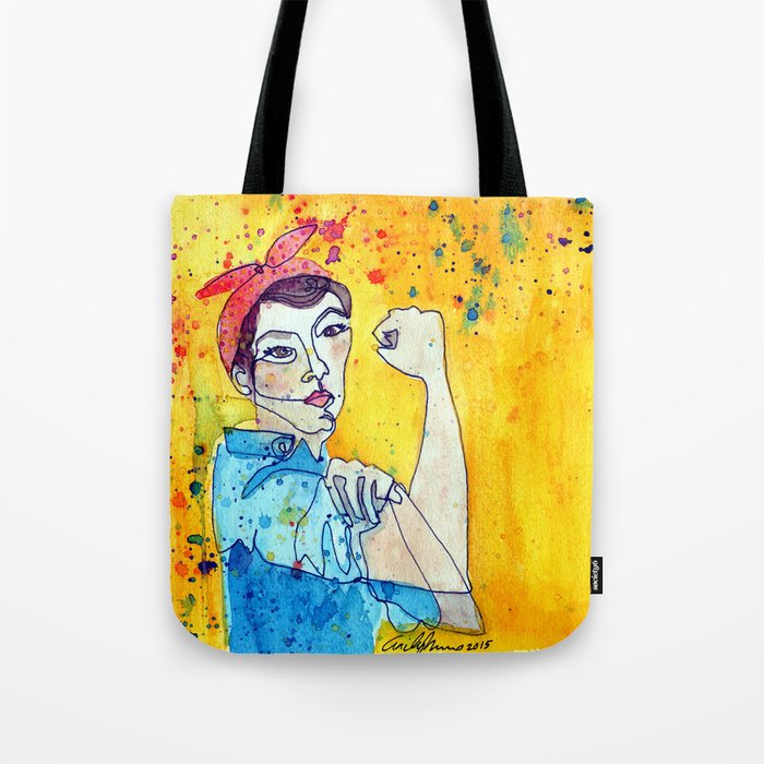 rosie the riveter tote bag