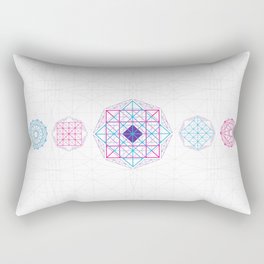 Geometric Mandalas Rectangular Pillow